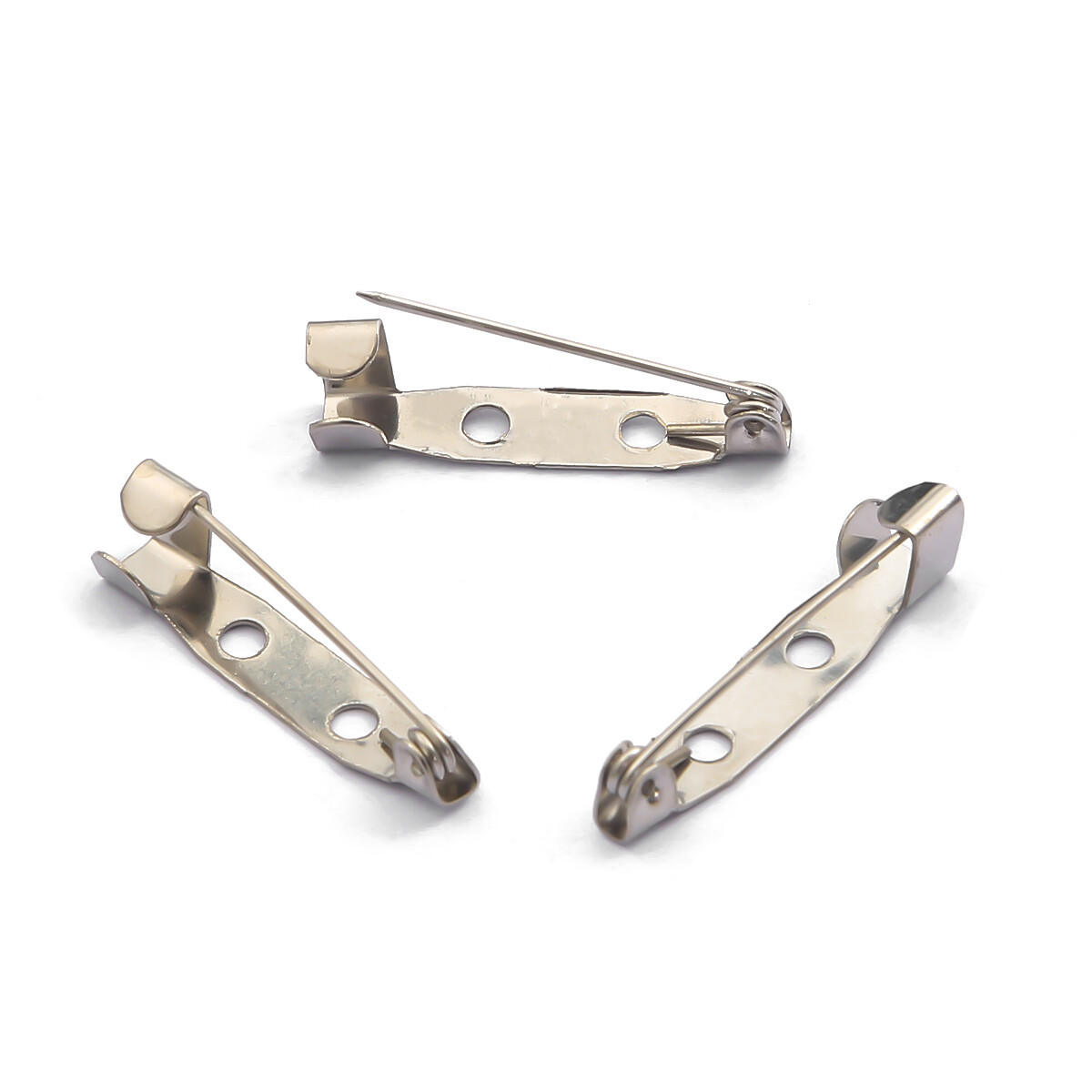 10pcs 5 Colors Brooch Clip Base Metal Pins Locking Clasp Pin Holder Safe Lock Base Accessories For DIY Jewelry Making Findings