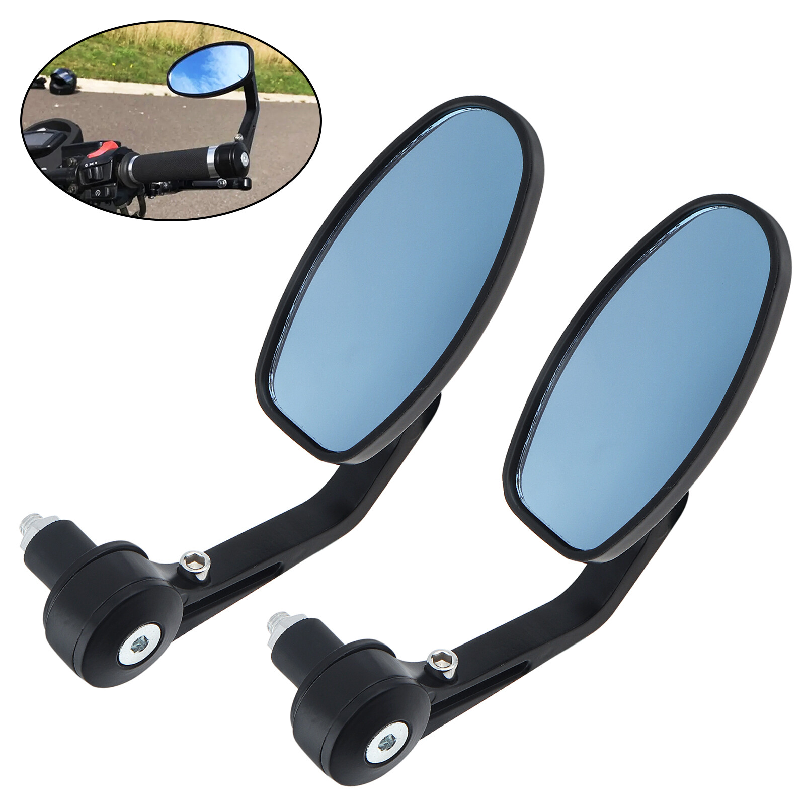 2pcs 22mm Modified All Aluminum Cherries 219 Rearview Mirror Side Mirrors Universal for Motorcycle