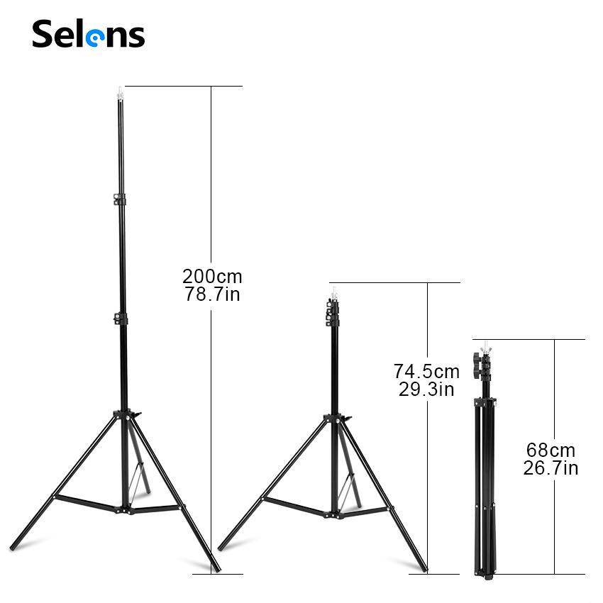 【Free Gift】Selens Giá Đỡ Phông Nền Bằng Kim Loại Loại Chữ T Cho Hệ Thống Hỗ Trợ Phông Nền Bằng PVC Giá Ba Chân Có Kẹp Thanh Ngang Phân Đoạn 5 Kích Cỡ+Vải đặc loại 1.5 miễn phí 2M