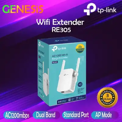 [🔱PORTABLE WI-FI EXTENDER / BOOSTER🔱] TP-LINK RE305 AC1200 WIRELESS DUAL BAND EXTENDER WIFI BOOSTER REPEATER-UK 3 PIN