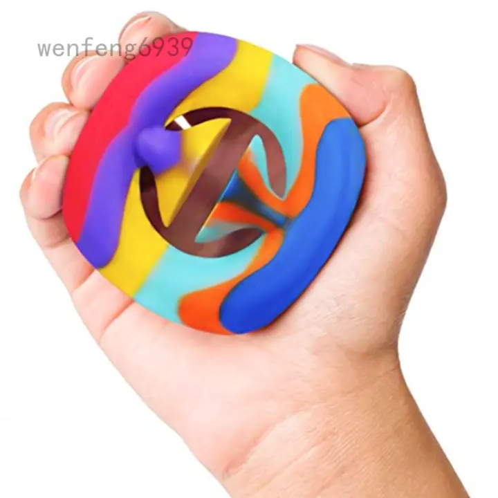 Snap Sensory Hand Toy Party Popper Noise Maker For Autism Special Needs Stress Reliever Anxiety Relief For Kids And Adults Black Yut Snapper Fidget Toy Rainbow Fidget Snapper Toy Toys Games