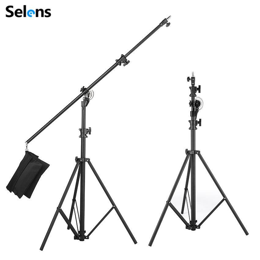 Selens 13ft Light Stand Tripod Multi Function Light Stand Boom Stand