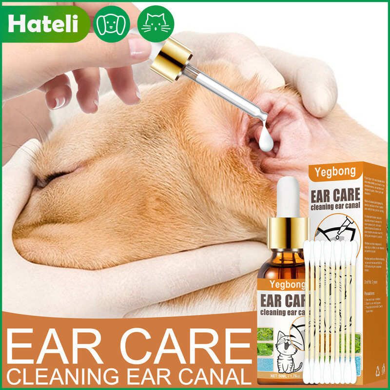 Pet Ear Cleaner Pet Ear Excess Hair Removing Powder Ear Care Cat Dog Health Anti-ticks Cleaning Supplies Anti-mite Pet Products