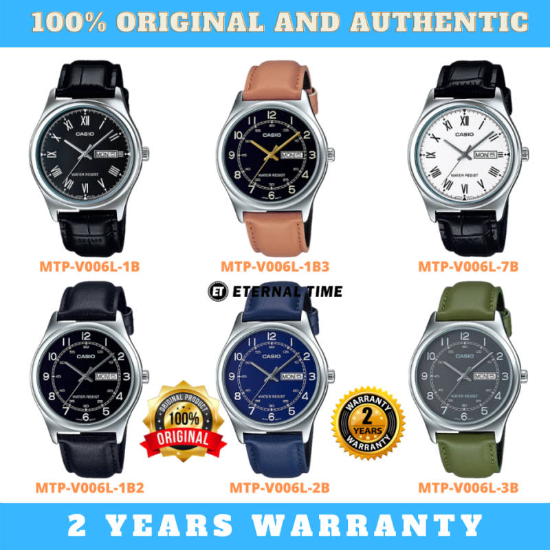 (2 YEARS WARRANTY) CASIO ORIGINAL MTP-V006L ANALOG-MENS WATCH (MTP-V006L) JAM TANGAN LELAKI CASIO ORIGINAL CASIO WATCH FOR MEN ORIGINAL CASIO WATCH FOR MAN ORIGINAL JAM TANGAN CASIO Malaysia