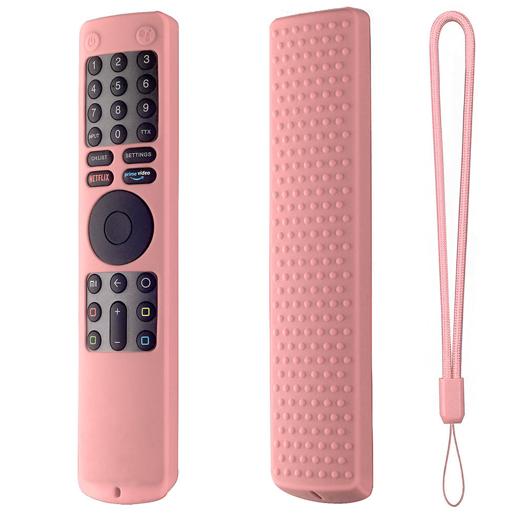Hiqueen Silicone Remote Control Case With Lanyard Shockproof Protector Cover Compatible For Xiaomi Xmrm-010 Tv Remote Control