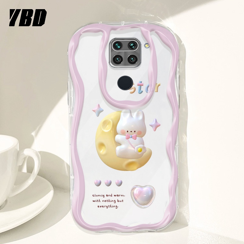 YBD Fashion Cute Case For Xiaomi Redmi Note 9 10 LITE Note 9S Note 9 Pro Note 9 Pro Max POCO M2 Pro Wavy Cases Moon Cartoon pattern Casing