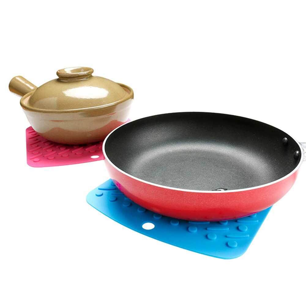 Doxiy 1 MÁY TÍNH Đa Năng Silicone Cách Nhiệt Thảm Nhà Bếp Placemat Có Chống Dáng Cạp Chống Trượt Và Cao chống nhiệt độ (màu ngẫu nhiên)