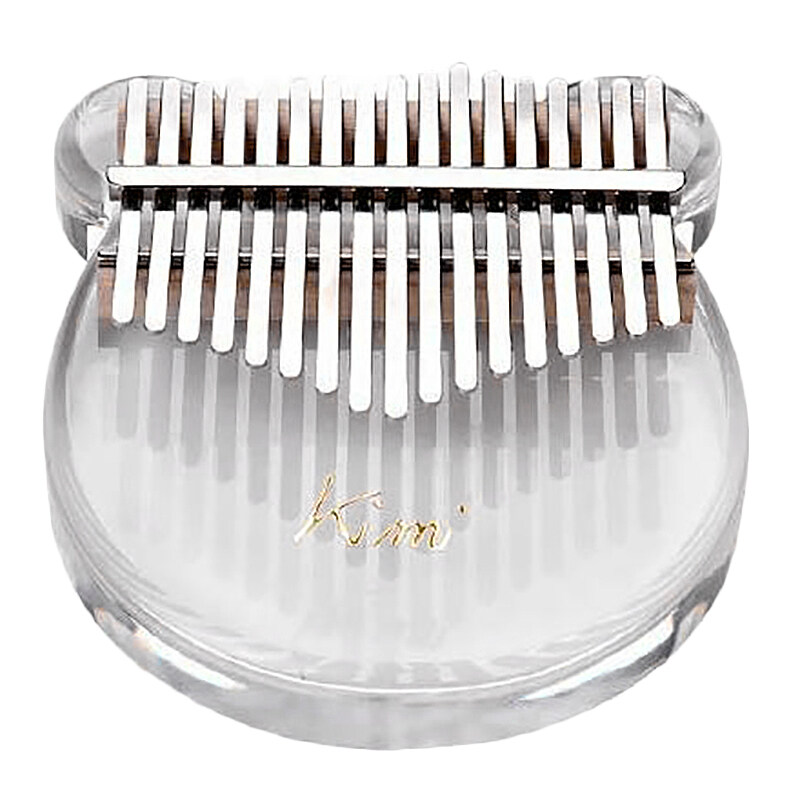 KIMI 17 Key Kalimba Acrylic Thumb Piano Transparent Keyboard Instrument with Tuner Hammer + Gig Bag + Sticks Malaysia