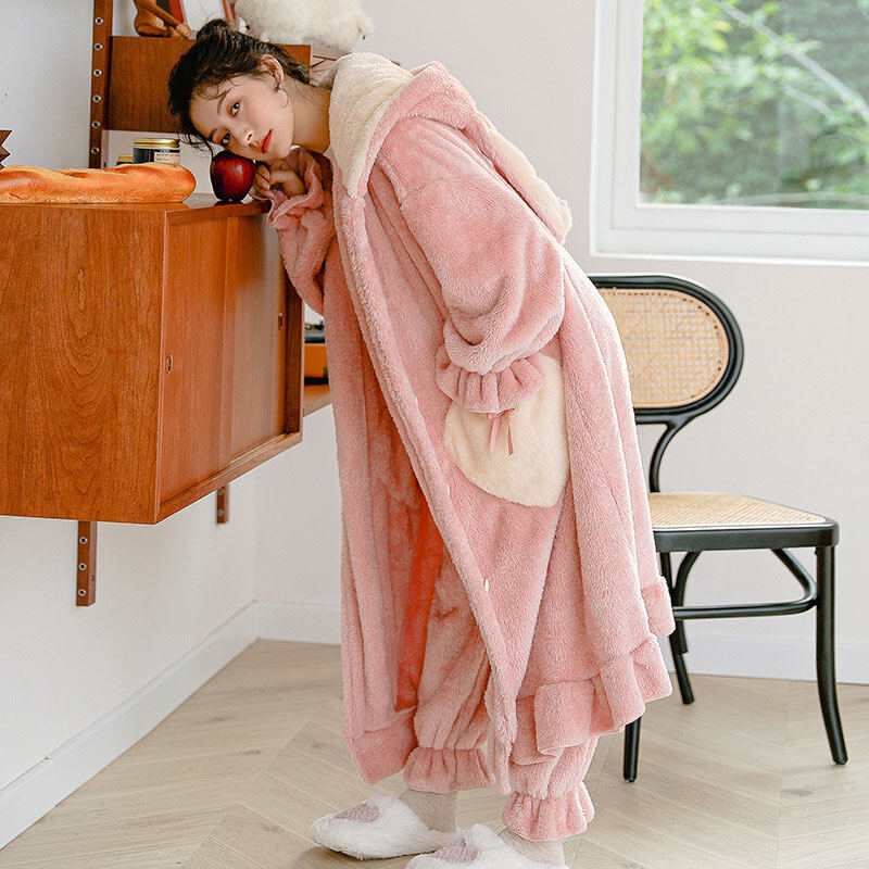 Guima Loungewear for women Pajamas with plush and thick warm and comfortable pajamas