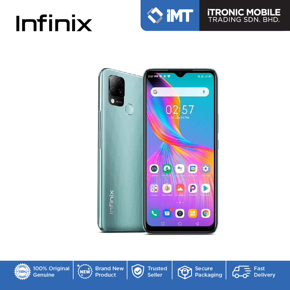 infinix hot 10s size in inches