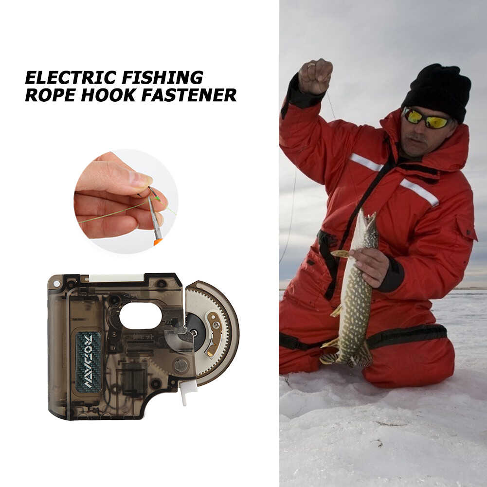 Electric Outdoor Fishing Hook Tier Machine Automatic Fishhook Tie Line Tying Device