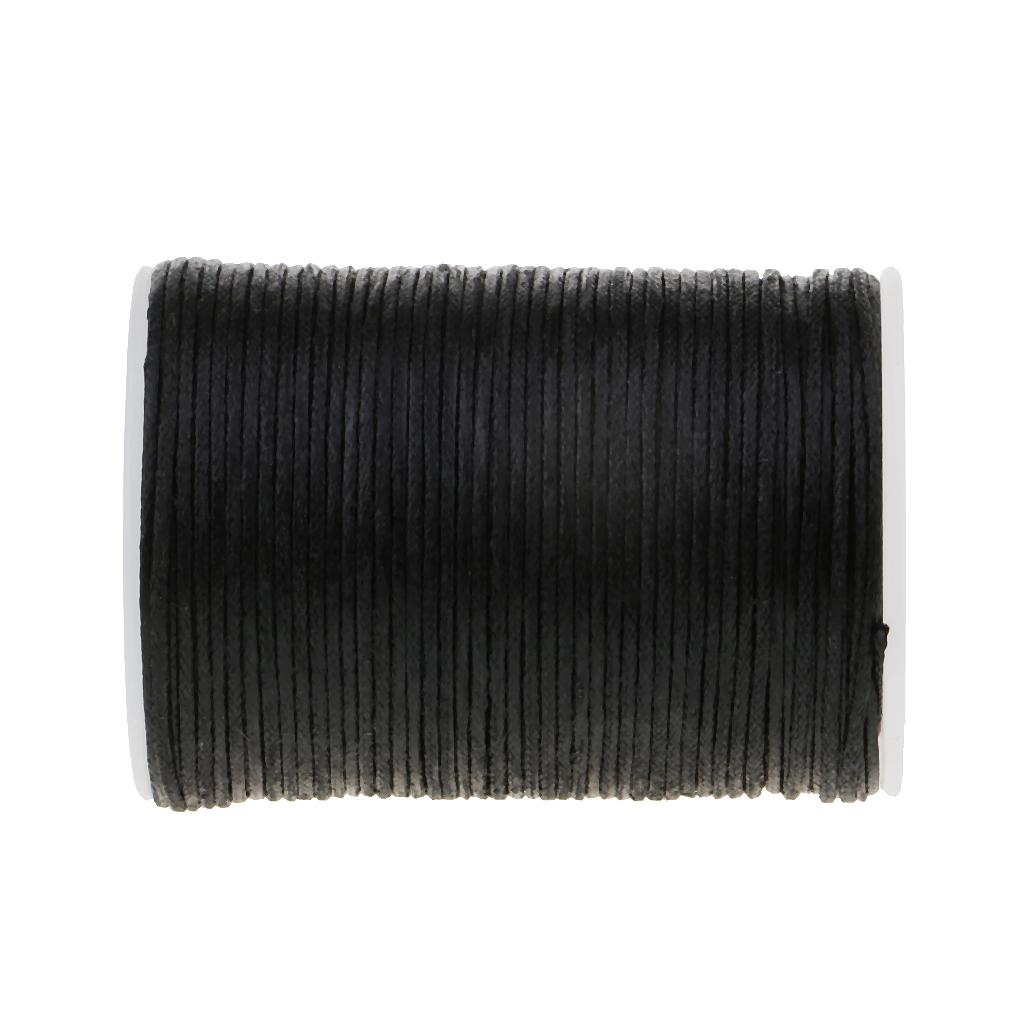 Blesiya 1 Cuộn Chỉ Sáp May Vá Chắc Chắn Polyester Dài 60M Phụ Kiện Thủ Công Bằng Da Đường Kính 1Mm