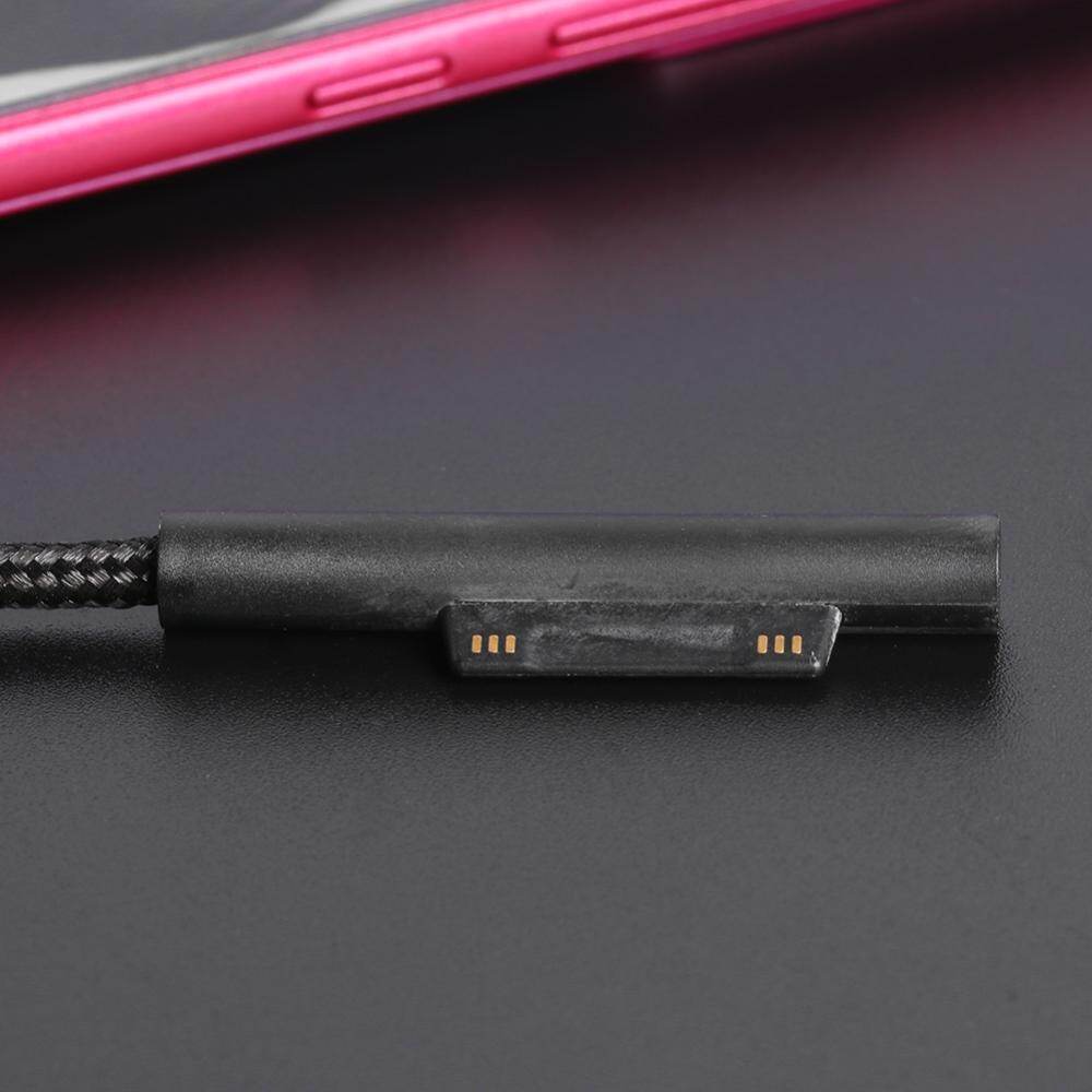 Braided 65W PD Fast Charging USB Type C Female Cable for Microsoft Surface Pro 5 Computer Accessory