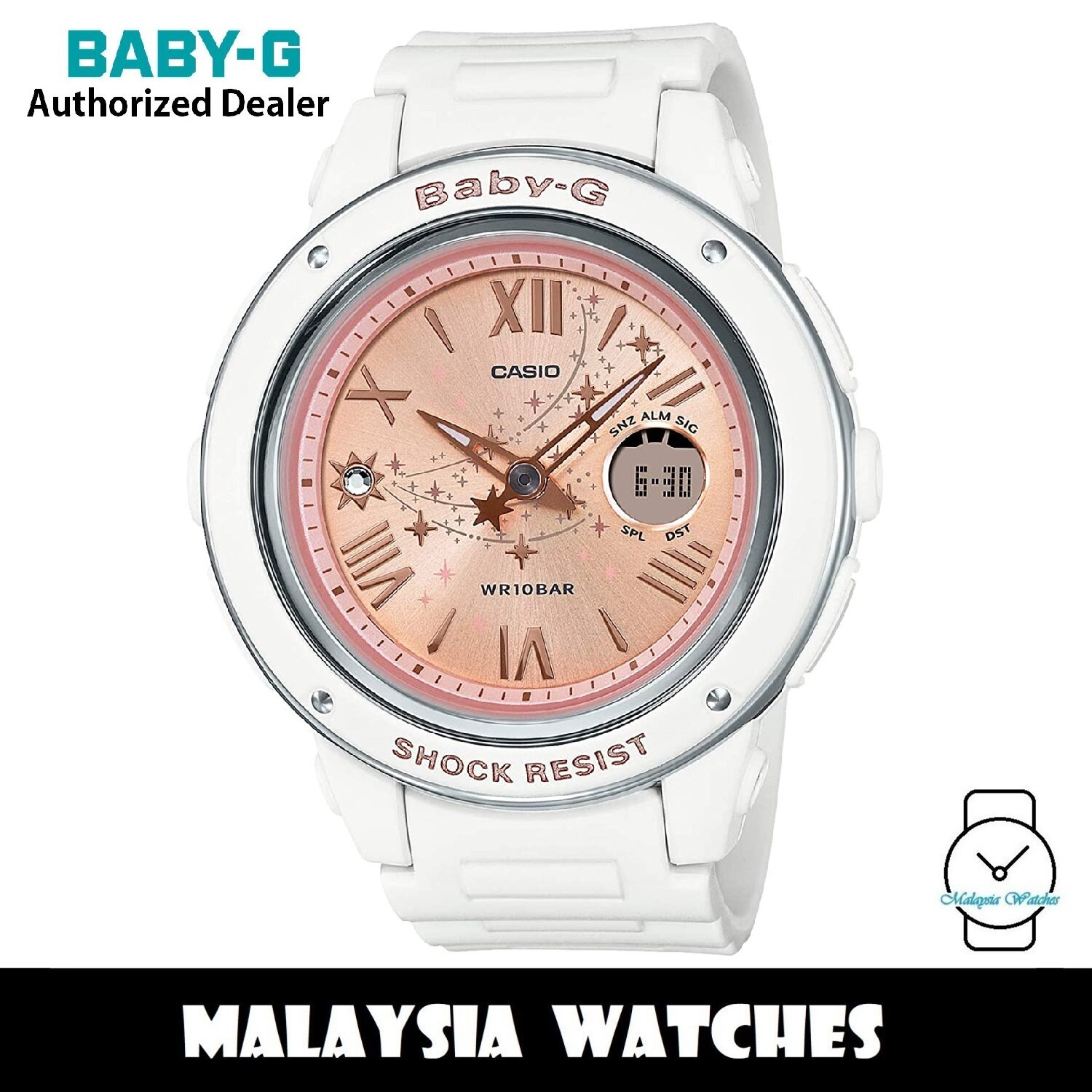 OFFICIAL WARRANTY) Casio Baby-G BGA-150ST-7A Shooting Star Series