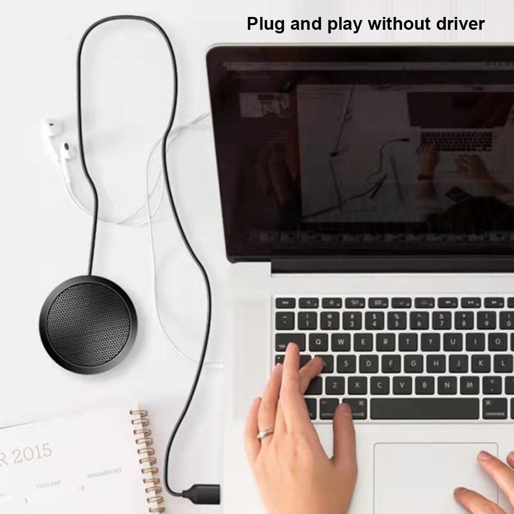 Micrô Hội Nghị USB/3.5Mm Để Bàn Micrô Điện Dung Máy Tính Thu Âm Đa Hướng 360 Cắm Và Chạy Cho Máy Tính Xách Tay PC/Card Âm Thanh/SLR