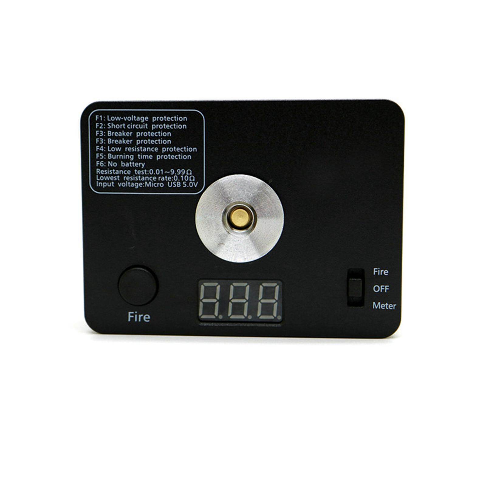 Digital Ohm Meter For Coil Building - Mini Resistance Tester With Burning Platform
