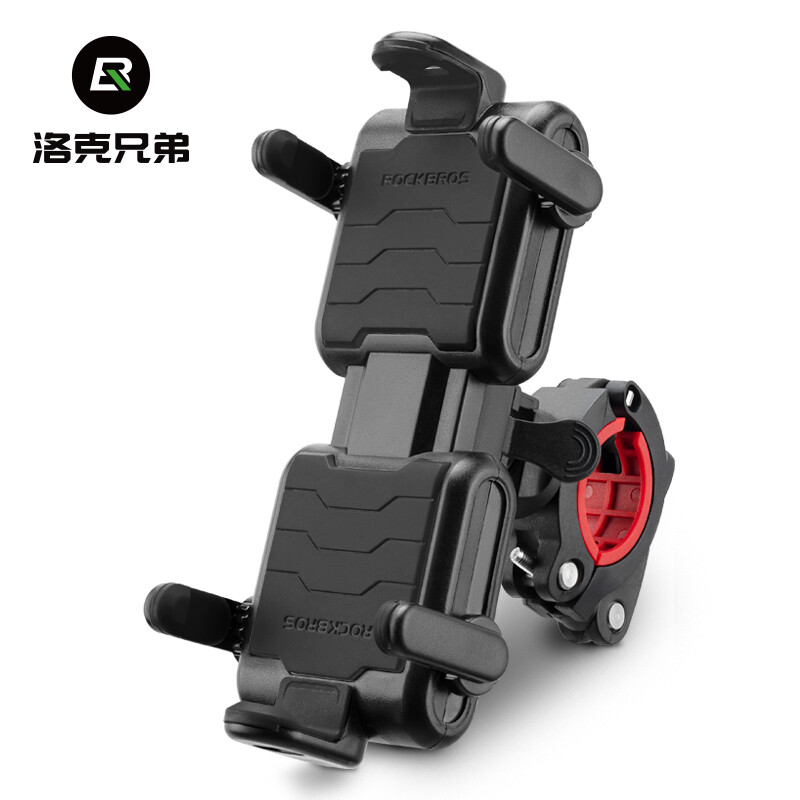 ROCKBROS Motorcycle Electric Bicycle Shockproof Phone Holder High Quality Quick Release 360° Rotation Bike Phone Holder With Inner Spring Bike Accessories