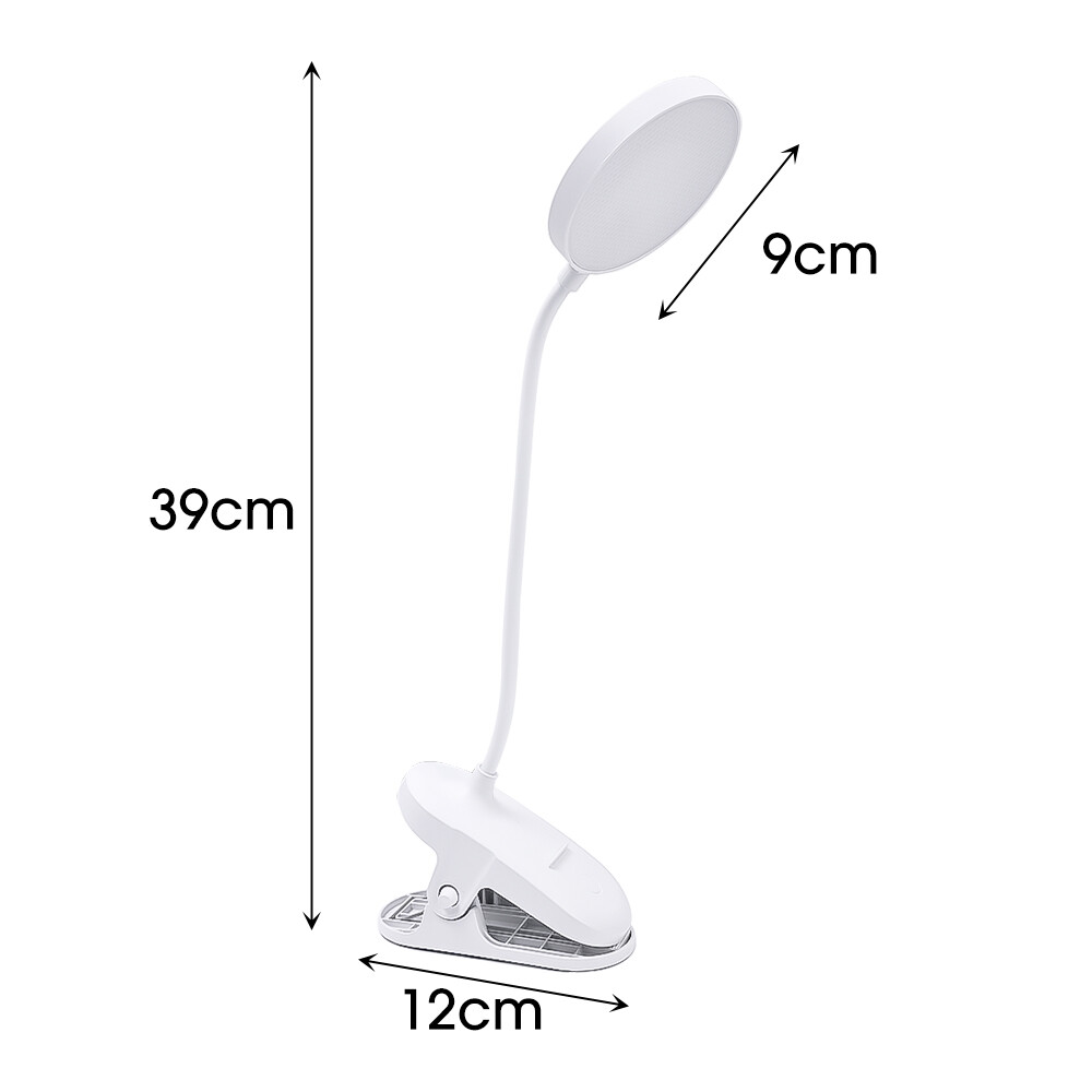Có thể điều chỉnh ánh sáng gập được đèn bàn có kẹp LED Đèn bàn cảm ứng 3 chế độ dùng nguồn USB Đèn Đọc Đèn xách tay