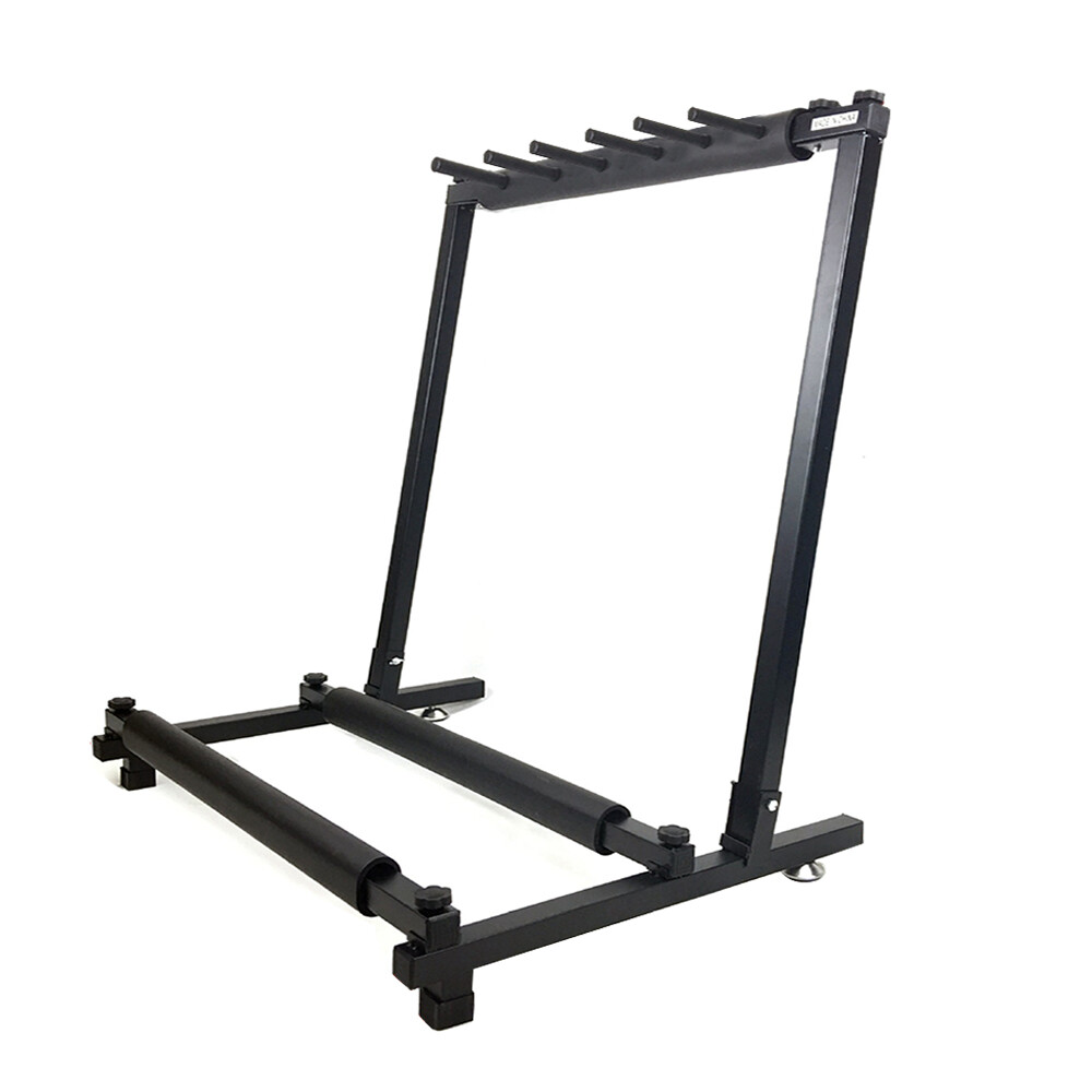 Multi Guitar Stand 5 Holder Foldable Universal Display Rack Portable Black for Classical Acoustic, Electric, Bass Guitar