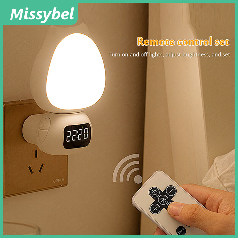 Đèn Ngủ Cắm Điện LED Đèn Chiếu Sáng Từ Xa Có Thể Điều Chỉnh Hai Mục Đích Đèn Ngủ Phòng Đèn Ngủ Hẹn Giờ Cho Con Bú Đầu Giường Đèn Ngủ Đẹp