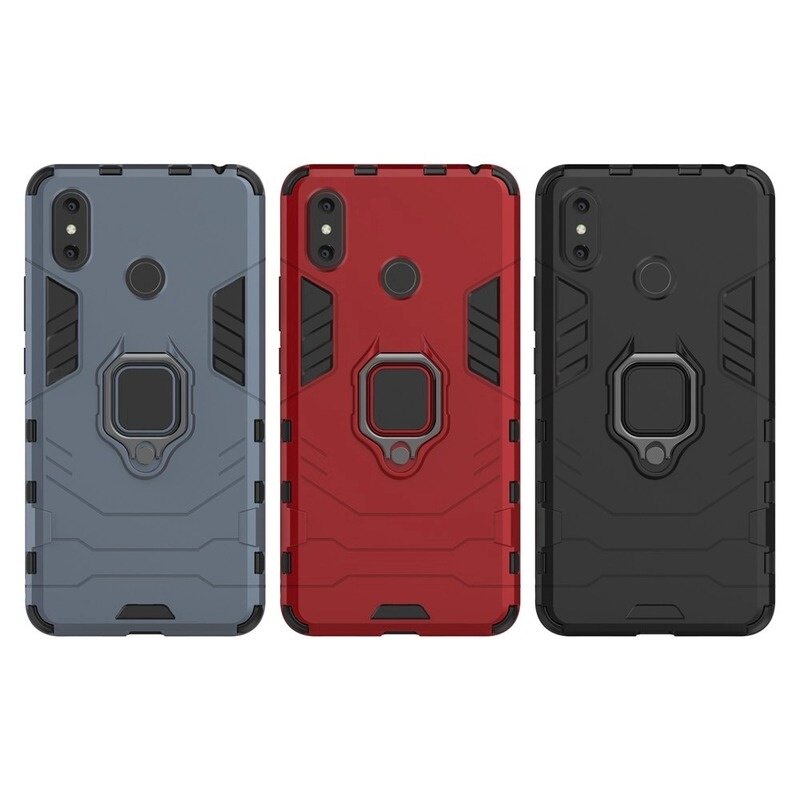 Topeka Ốp Lưng Xiaomi Mi Max 3, Vỏ Giáp Cứng Có Nhẫn Đứng Ốp Khung Mềm