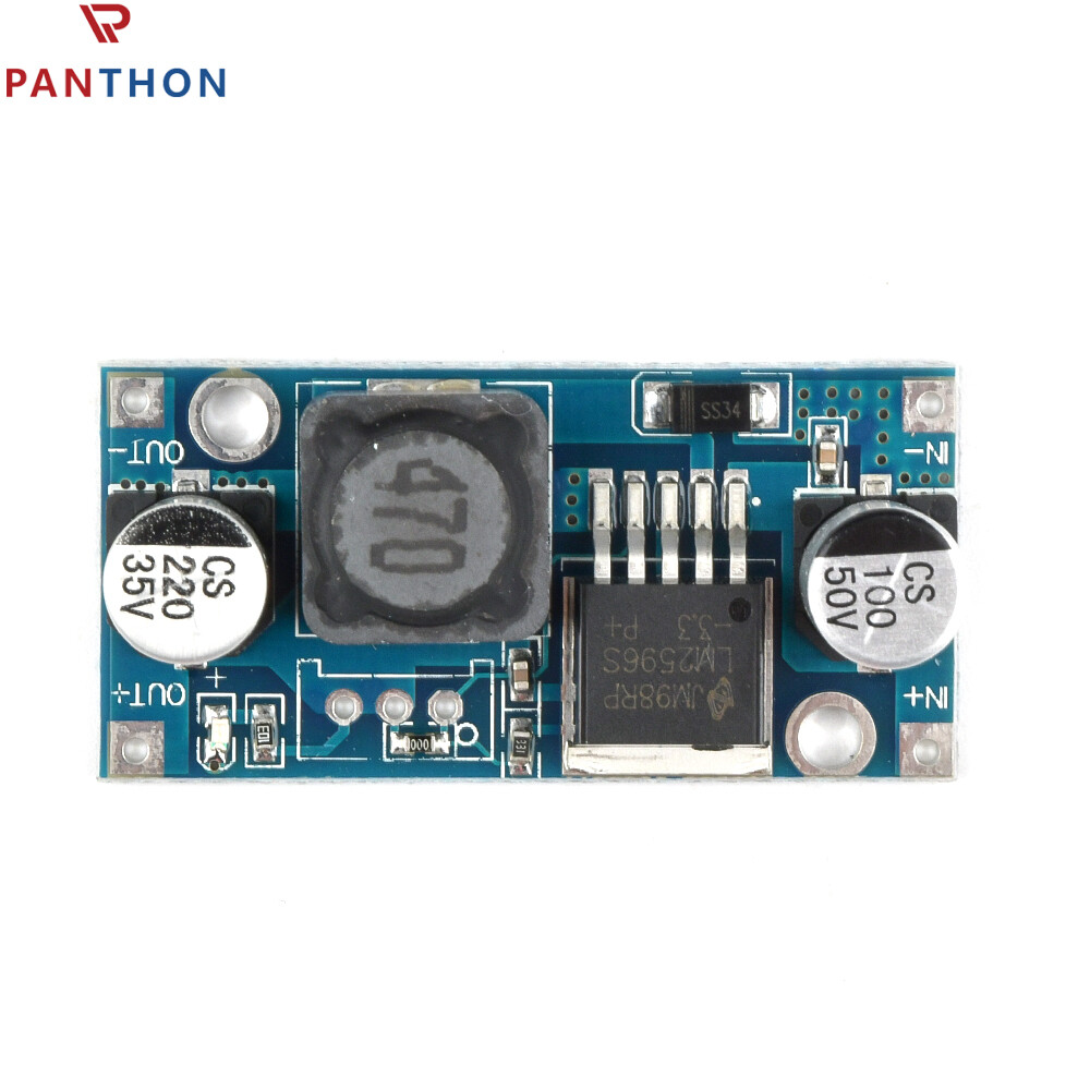 PANTHON LM2596S DC-DC Step-down Power Module Regulator Board Buck Converter High Efficiency Voltage Regulator DIY Power Supply Step-down Module