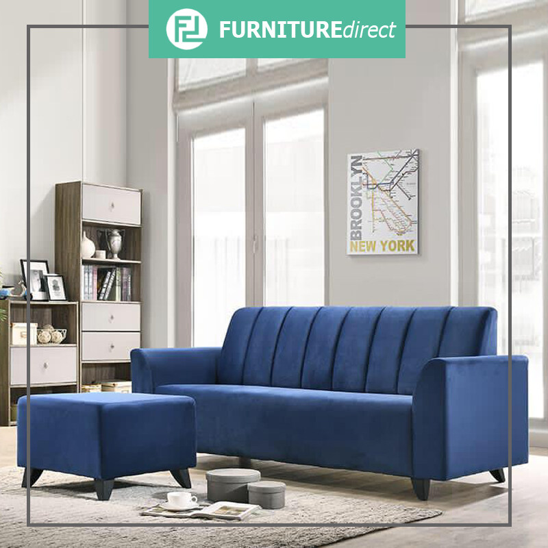 Furniture Direct sofa RICO 3 seater fabric sofa with stool/ sofa 3