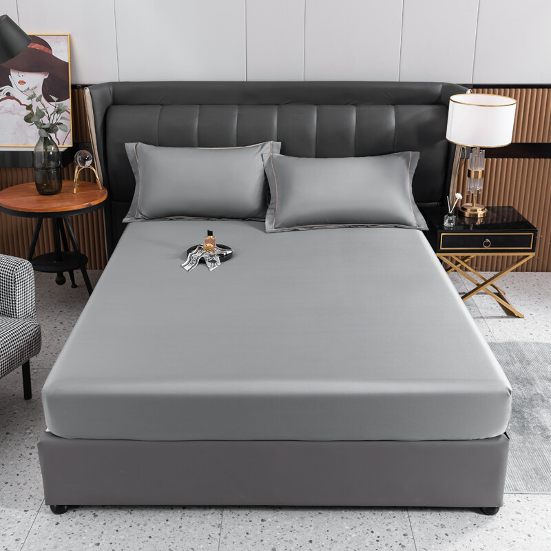 SUNLIGHT HOME Cooling Bedsheet 6 Colors,Solid Color Bed Sheet,Breathable Fitted Bedsheet
