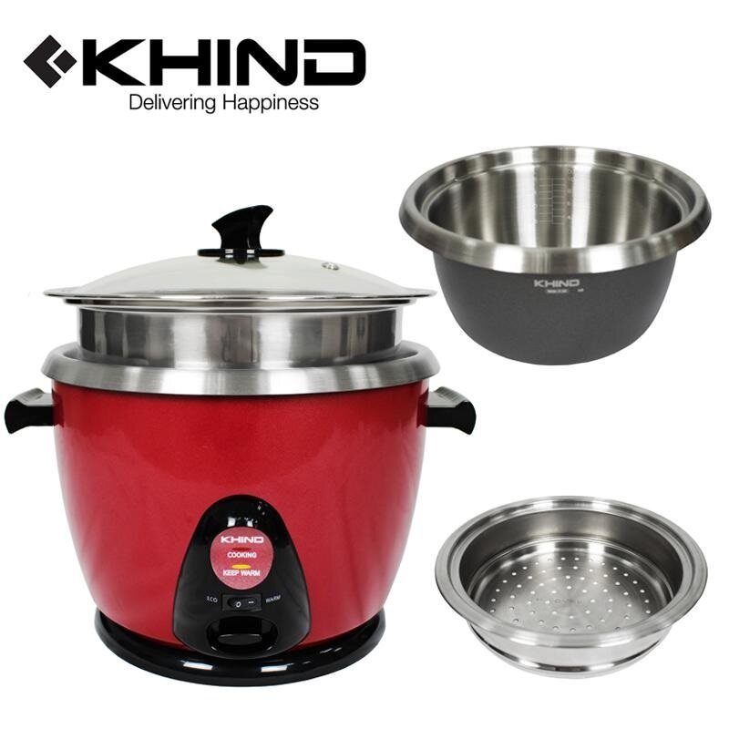 Khind AnShin Rice Cooker ( 2.8L ) RC128 / RC128M Stainless Steel Pot