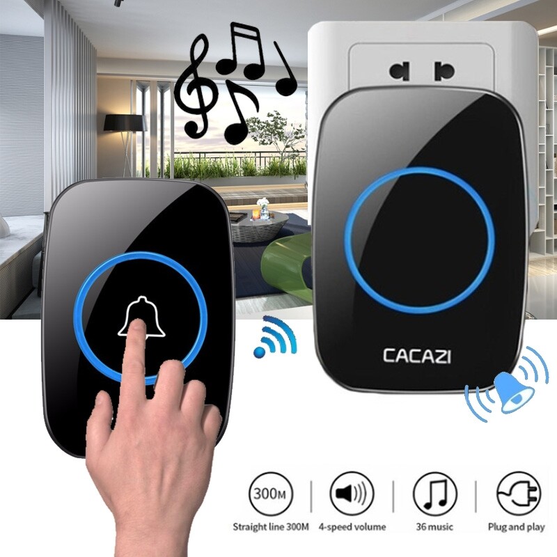 2021 New 300M Remote Easy DIY Smart Door Bell Chime Wireless