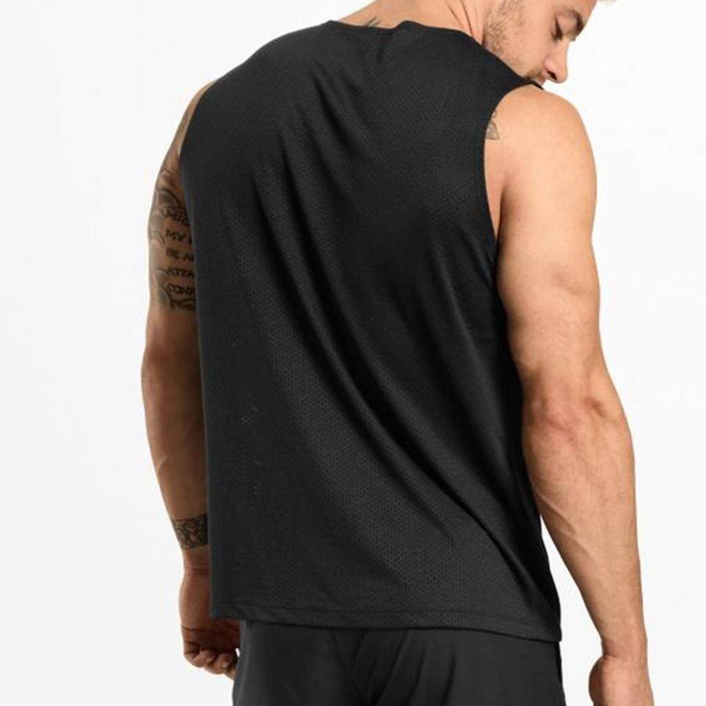 Mens Summer Fashion Quick-Drying Sports Vest Comfortable Blouse Top