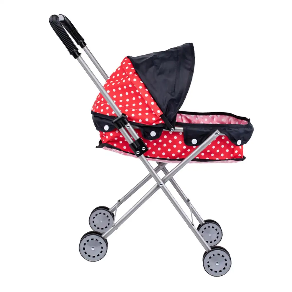 red doll stroller