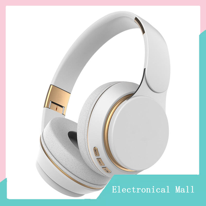 Wireless Headphones Bluetooth--compatible Headset Foldable Stereo Adjustable Earphones With Mic