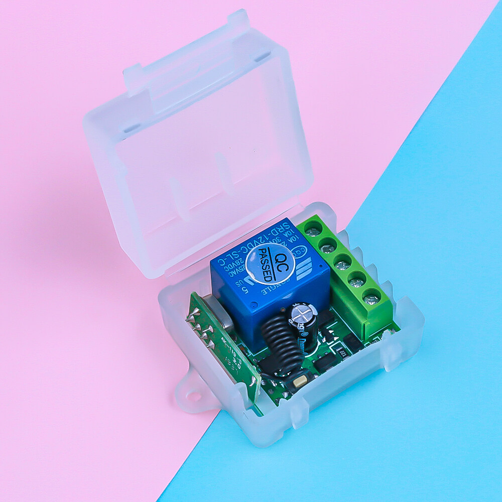 DC 12V 1CH 433 MHz Wireless Remote Control Switch Relay 433Mhz Receiver