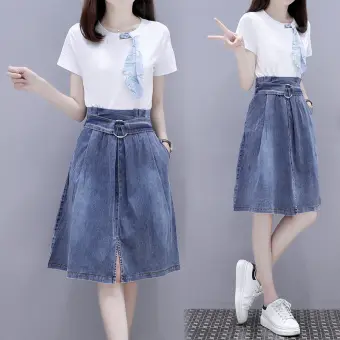 high waisted denim shirts