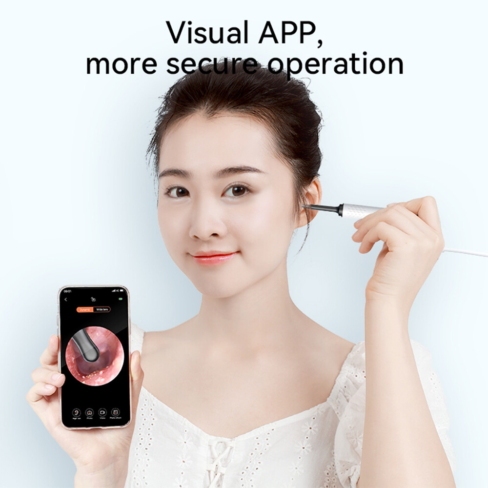 Visual Ear Pick Ear Cleaning Tool Luminous Endoscopy HD Otoscope Ear Wax Picking Spoon For IOS Android