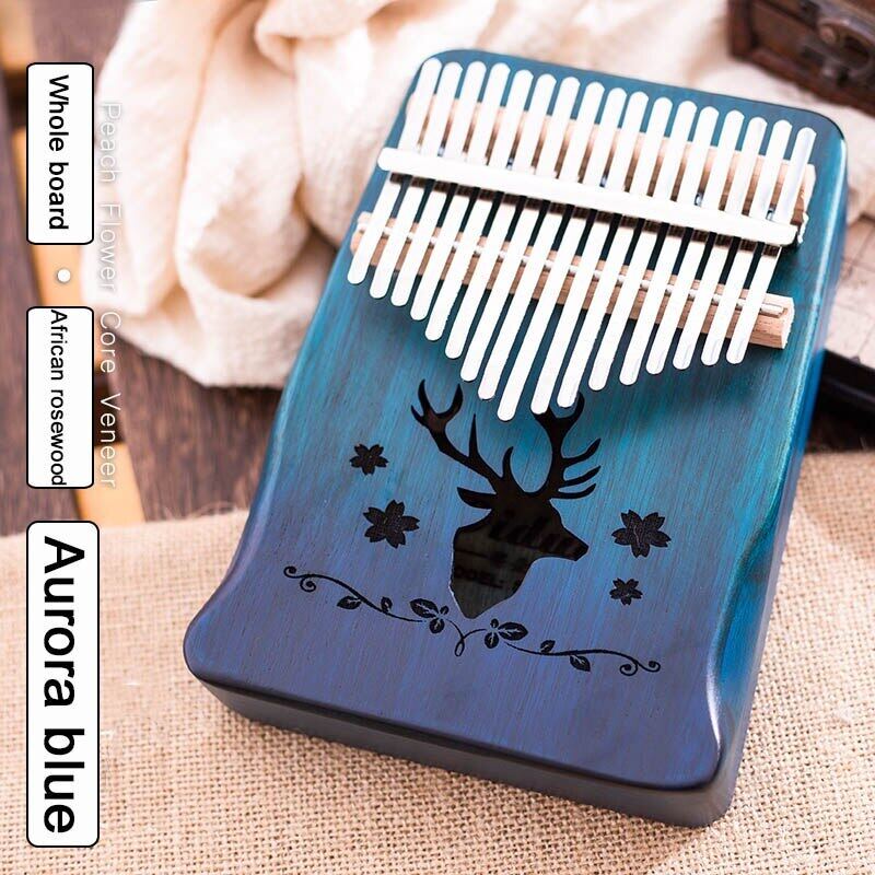 17 Keys Kalimba Sanza Thumb Piano African Rosewood Whole Board Finger Piano Bag Cega Keyboard Marimba Wood Musical Instrument Malaysia