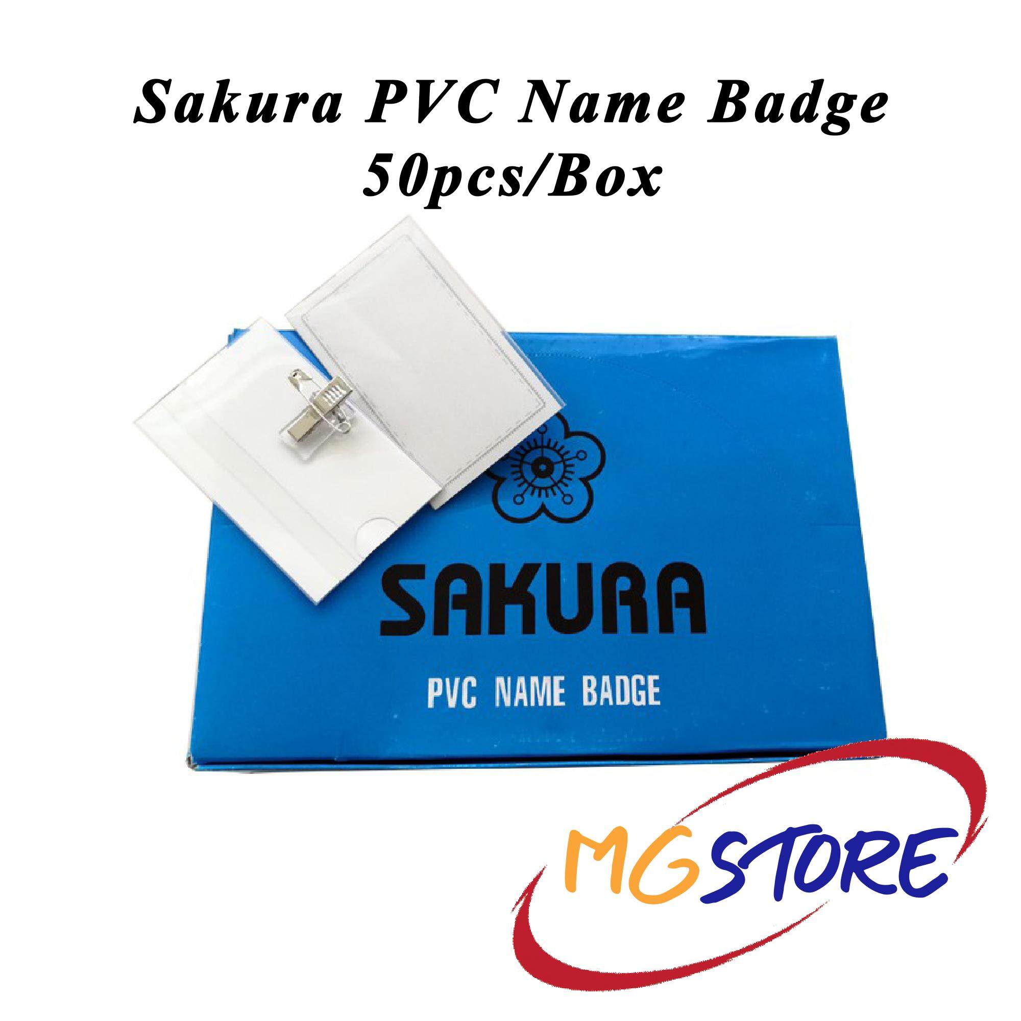 Sakura PVC Name Badge 50pcs/Box | Lazada