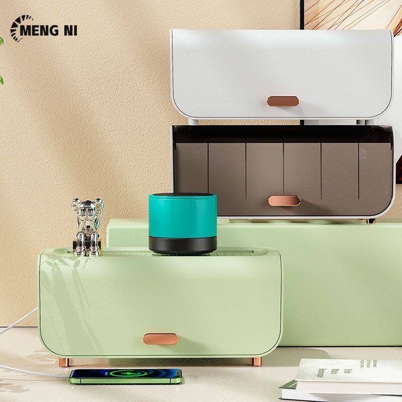 Wire storage box Power patch board Cable management device Plug in router Set top box Storage shelf Network cable collection box