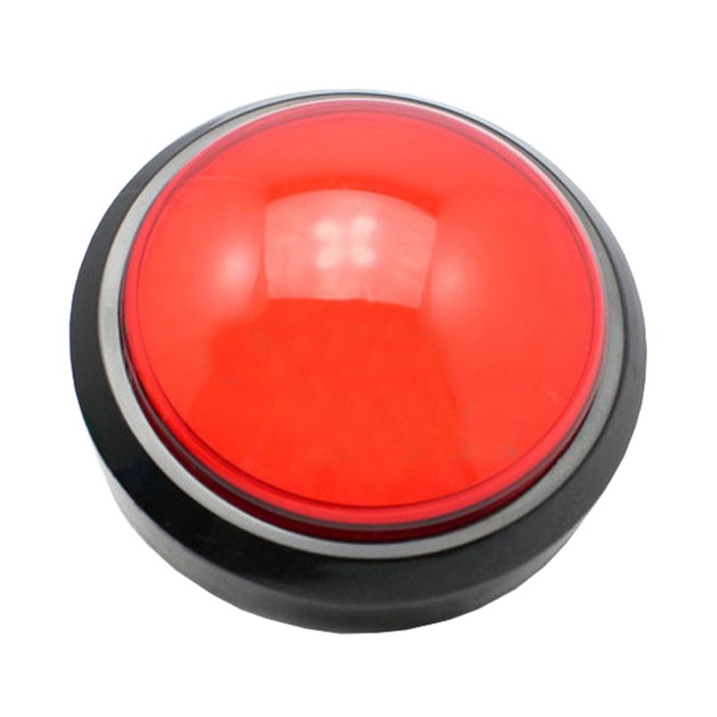 1 Cái Nút Ấn Tròn Lớn 100Mm, LED Với Microswitch, Dành Cho Máy Chơi Game Arcade Tự Làm