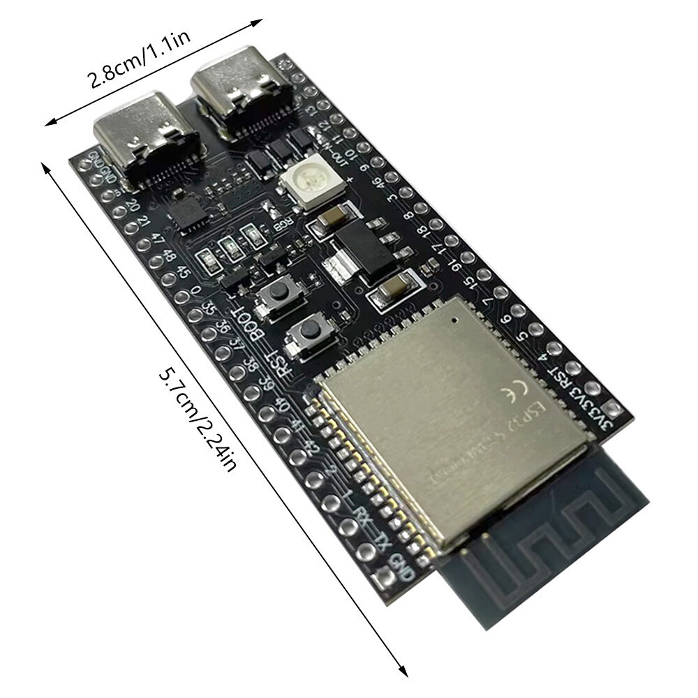 FocusAi Esp32 ESP32-S3 Wifi Bluetooth Internet của sự vật Dual Type-C bảng mạch phát triển bảng mạch nhân ESP32-S3-DevKit C n8r2