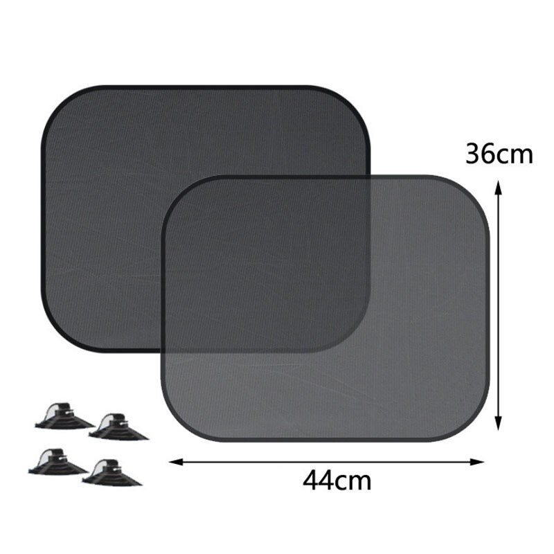Car Window Sunshade Mesh Universal Auto Sun Visor Curtain with Suction Cup Front Rear Side Curtain Car Styling Covers Sunshade