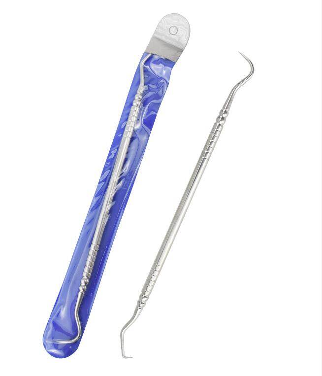 Metal Explorer Tooth Clean Hygiene Explorer Probe hook Pick Cleaning Tool 16.5CM