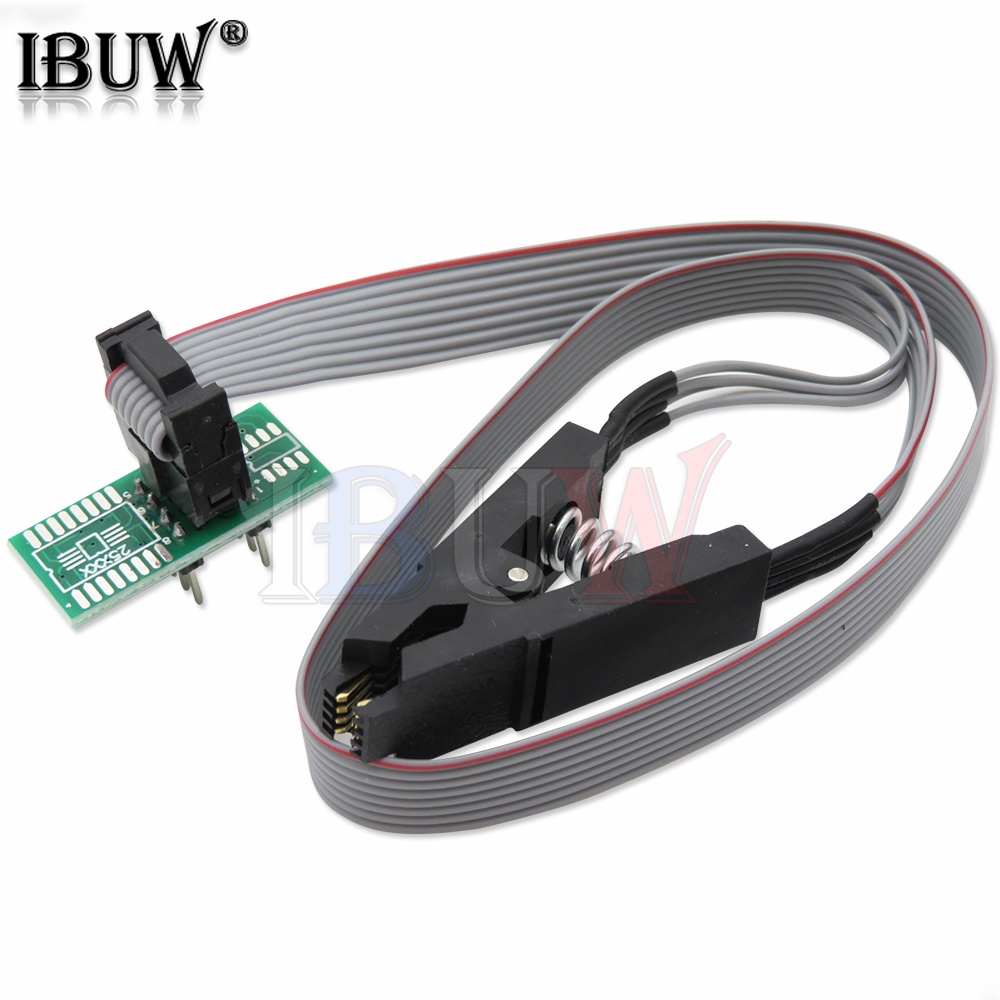 1pcs ch341a 24 25 series eeprom flash bios usb programmer module + soic8 sop8 test clip for eeprom 93cxx / 25cxx / 24cxx