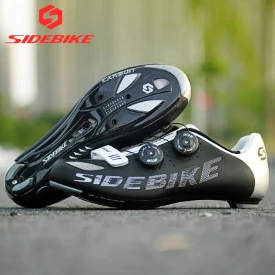 sidebike carbon road cycling shoes men racing shoes road bike ultralight self-locking bicycle sneakers breathable professional