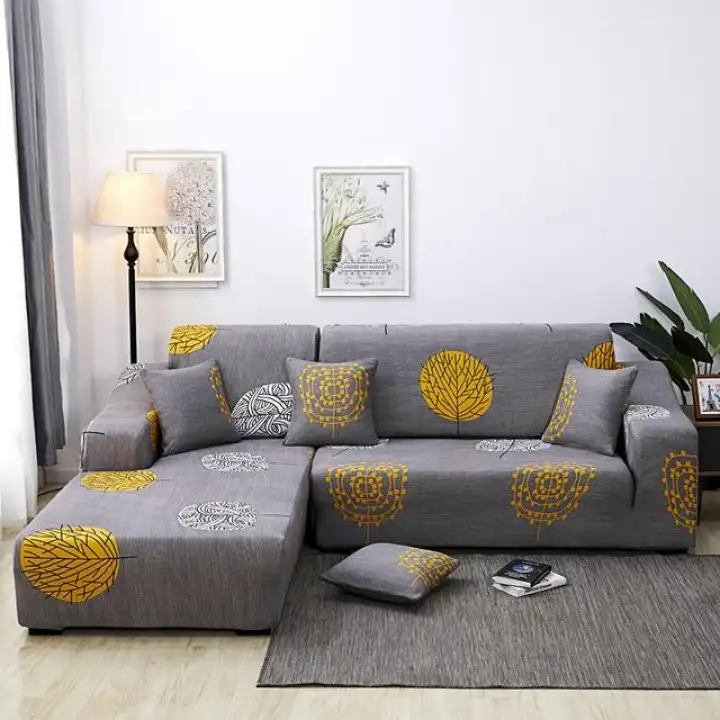 Corner Sofa Cover Elastic Couch Cover For Sofa Sectional L Shaped