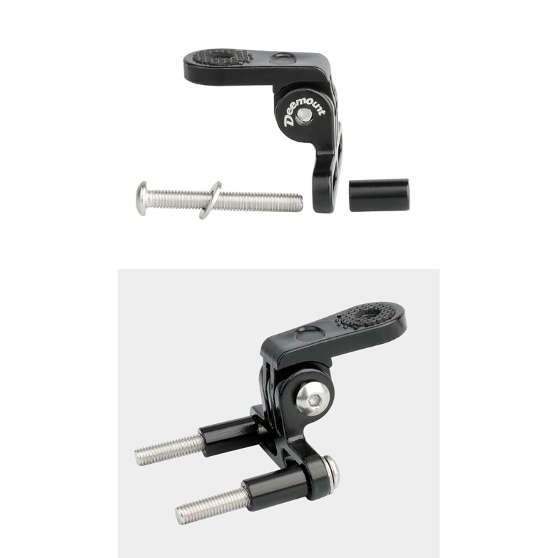 DEEMOUNT Bicycle Headlight Mount Adapter  Bracket Camera Type Connector for Stem Mount Cycling Front Light  Lamp Holder