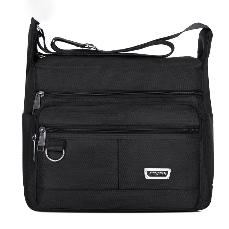 Johnn New large-capacity men's shoulder bag Korean business commuter messenger bag thick Oxford cloth business travel backpack