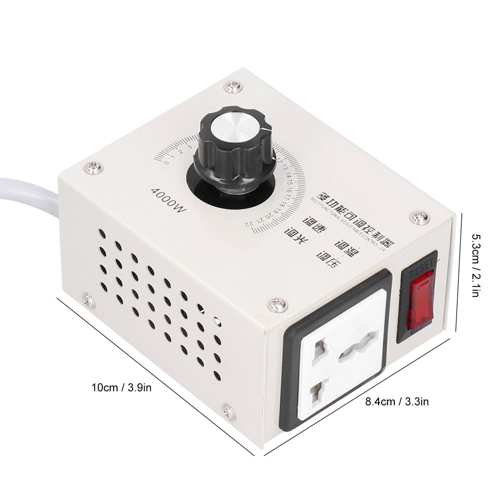 4000W SCR Voltage Regulator Dimmer High Power Electronic Thyristor Controller AC110/220V U.S. regulations