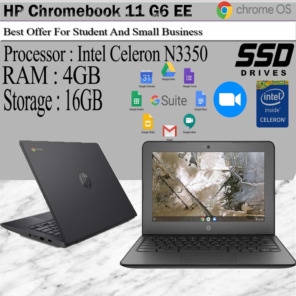 HP Chromebook 11 G6 EE (4gb-16gb)(Refurbished) Dedicated for